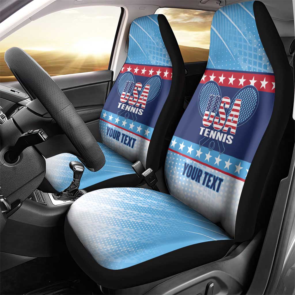 Custom United States Tennis Car Seat Cover 2025 Go USA - Wonder Print Shop