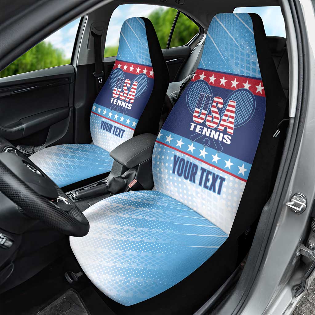 Custom United States Tennis Car Seat Cover 2025 Go USA - Wonder Print Shop