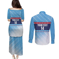 Custom United States Tennis Couples Matching Puletasi and Long Sleeve Button Shirt 2025 Go USA - Wonder Print Shop