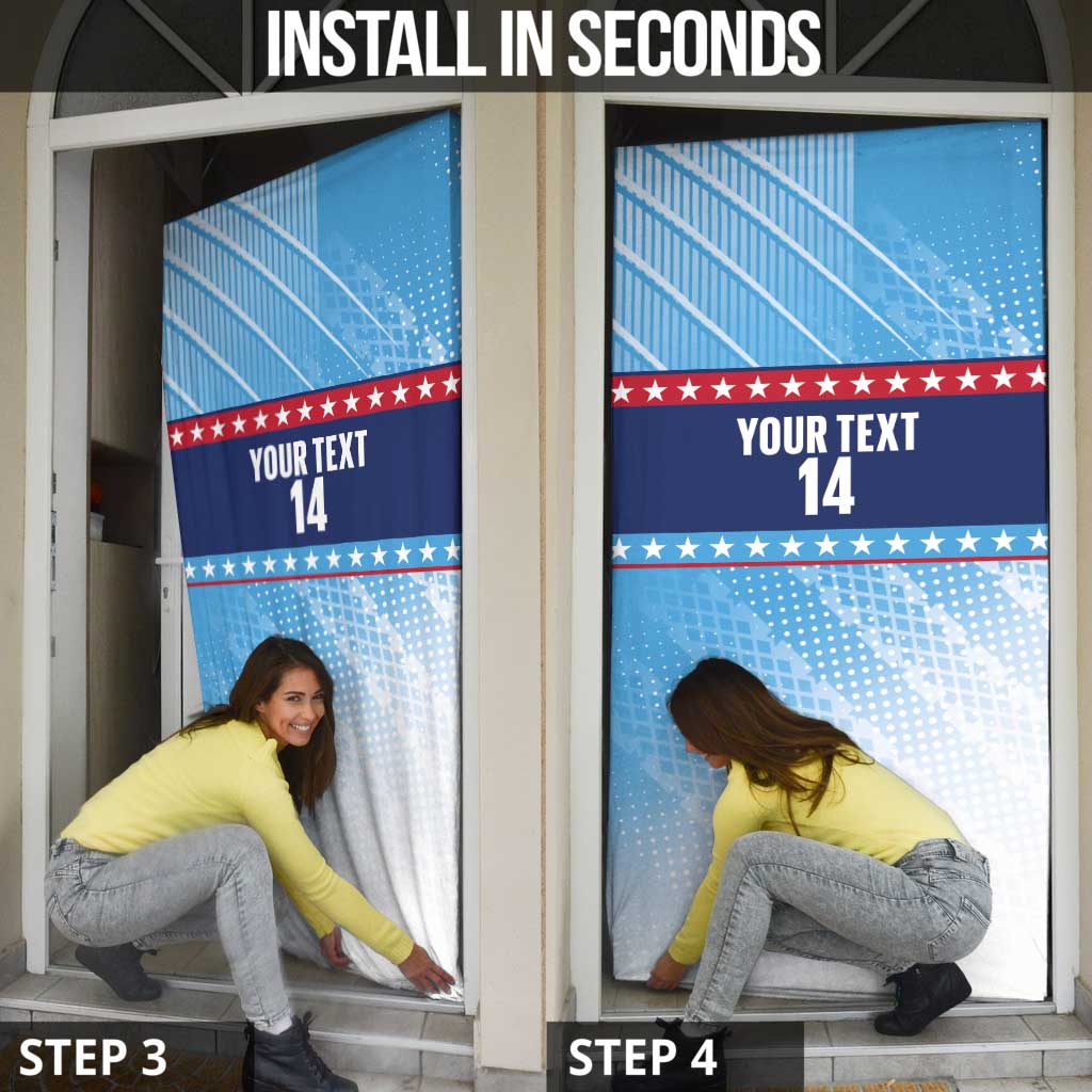 Custom United States Tennis Door Cover 2025 Go USA - Wonder Print Shop