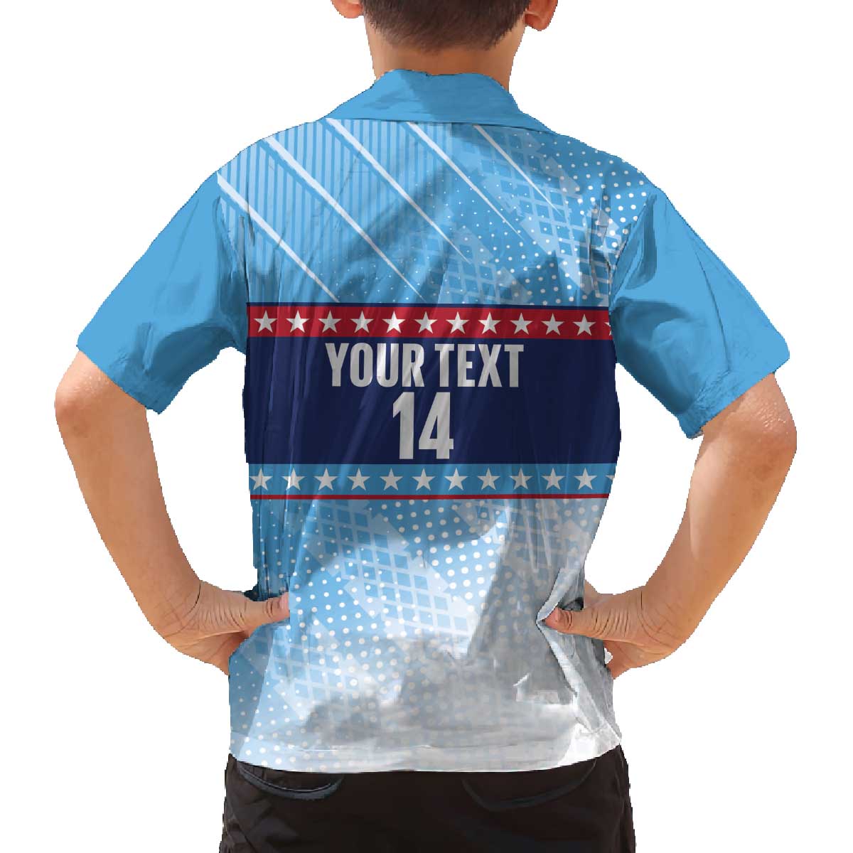 Custom United States Tennis Family Matching Off The Shoulder Long Sleeve Dress and Hawaiian Shirt 2025 Go USA - Wonder Print Shop