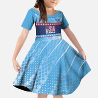 Custom United States Tennis Family Matching Off The Shoulder Long Sleeve Dress and Hawaiian Shirt 2025 Go USA - Wonder Print Shop