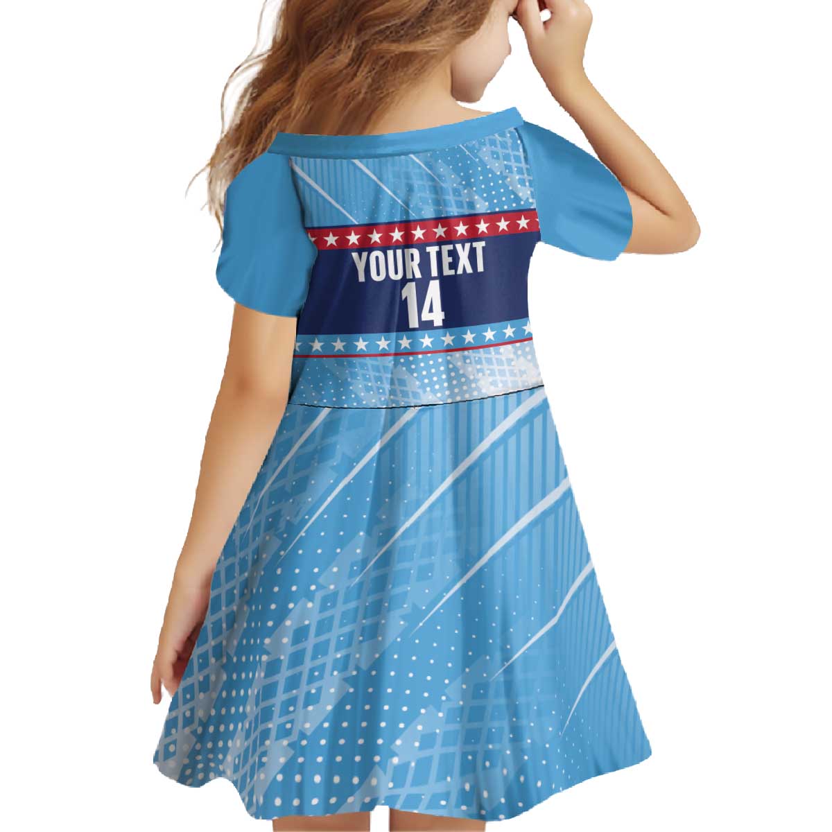 Custom United States Tennis Family Matching Off The Shoulder Long Sleeve Dress and Hawaiian Shirt 2025 Go USA - Wonder Print Shop
