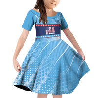 Custom United States Tennis Family Matching Off Shoulder Short Dress and Hawaiian Shirt 2025 Go USA - Wonder Print Shop