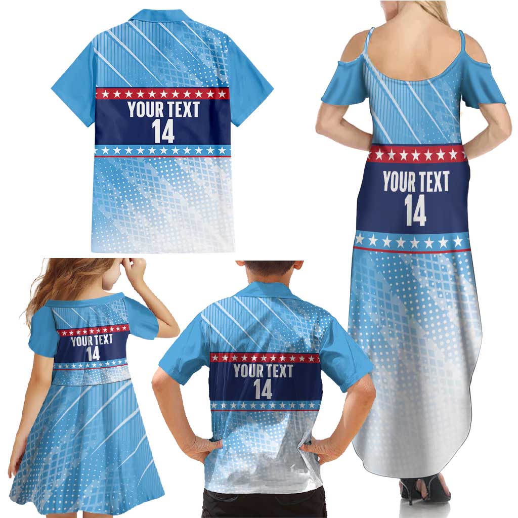 Custom United States Tennis Family Matching Summer Maxi Dress and Hawaiian Shirt 2025 Go USA - Wonder Print Shop