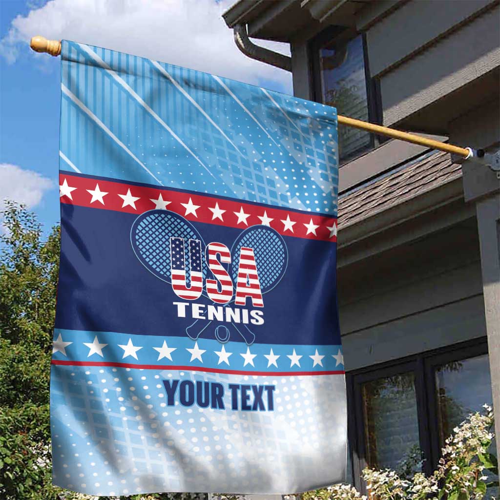 Custom United States Tennis Garden Flag 2025 Go USA - Wonder Print Shop
