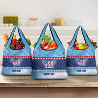 Custom United States Tennis Grocery Bag 2025 Go USA - Wonder Print Shop