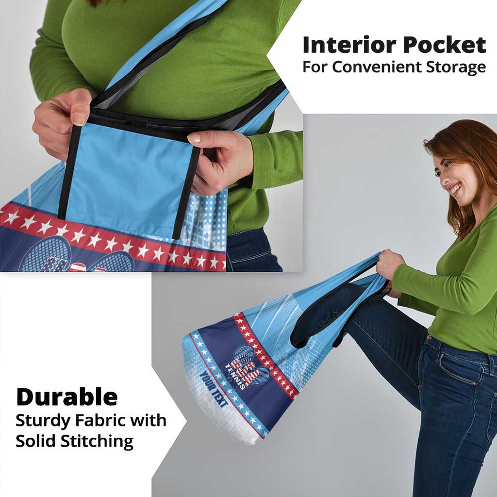 Custom United States Tennis Grocery Bag 2025 Go USA - Wonder Print Shop