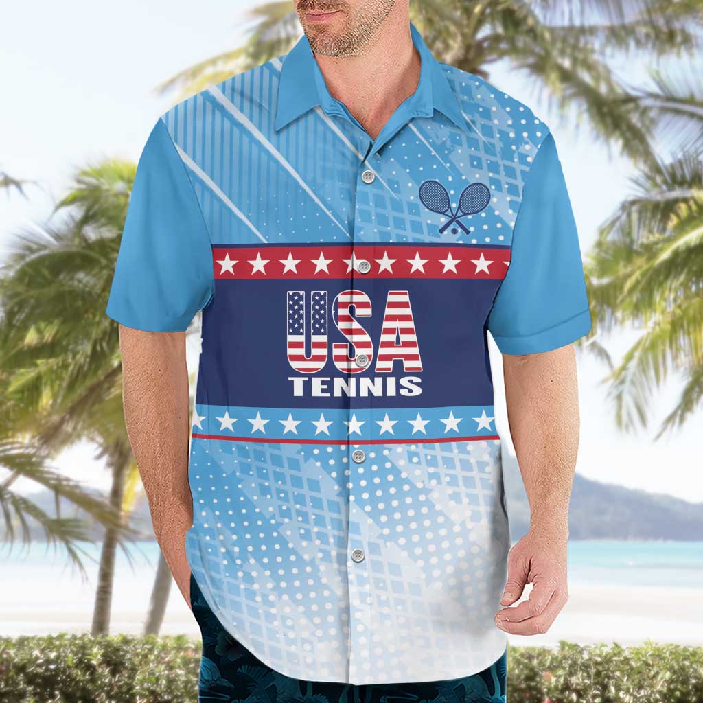 Custom United States Tennis Hawaiian Shirt 2025 Go USA - Wonder Print Shop