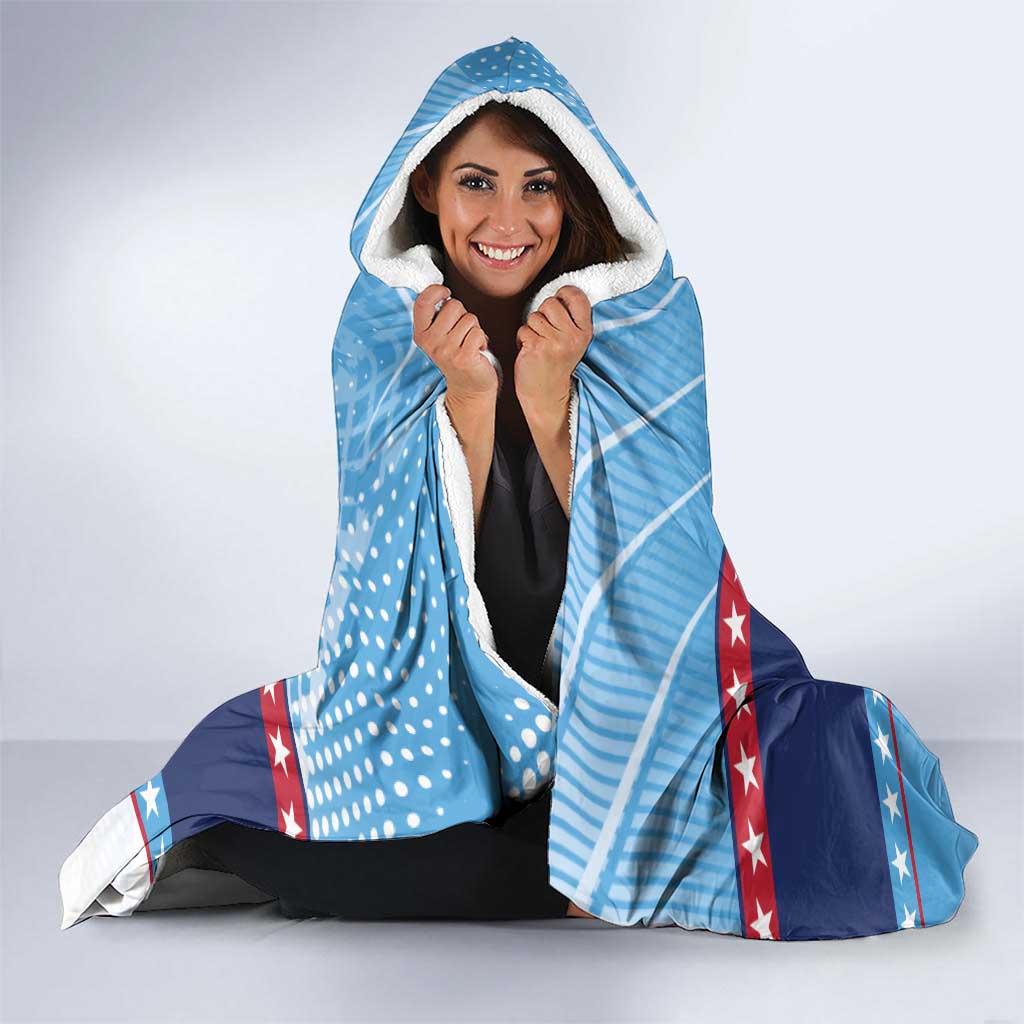 Custom United States Tennis Hooded Blanket 2025 Go USA - Wonder Print Shop