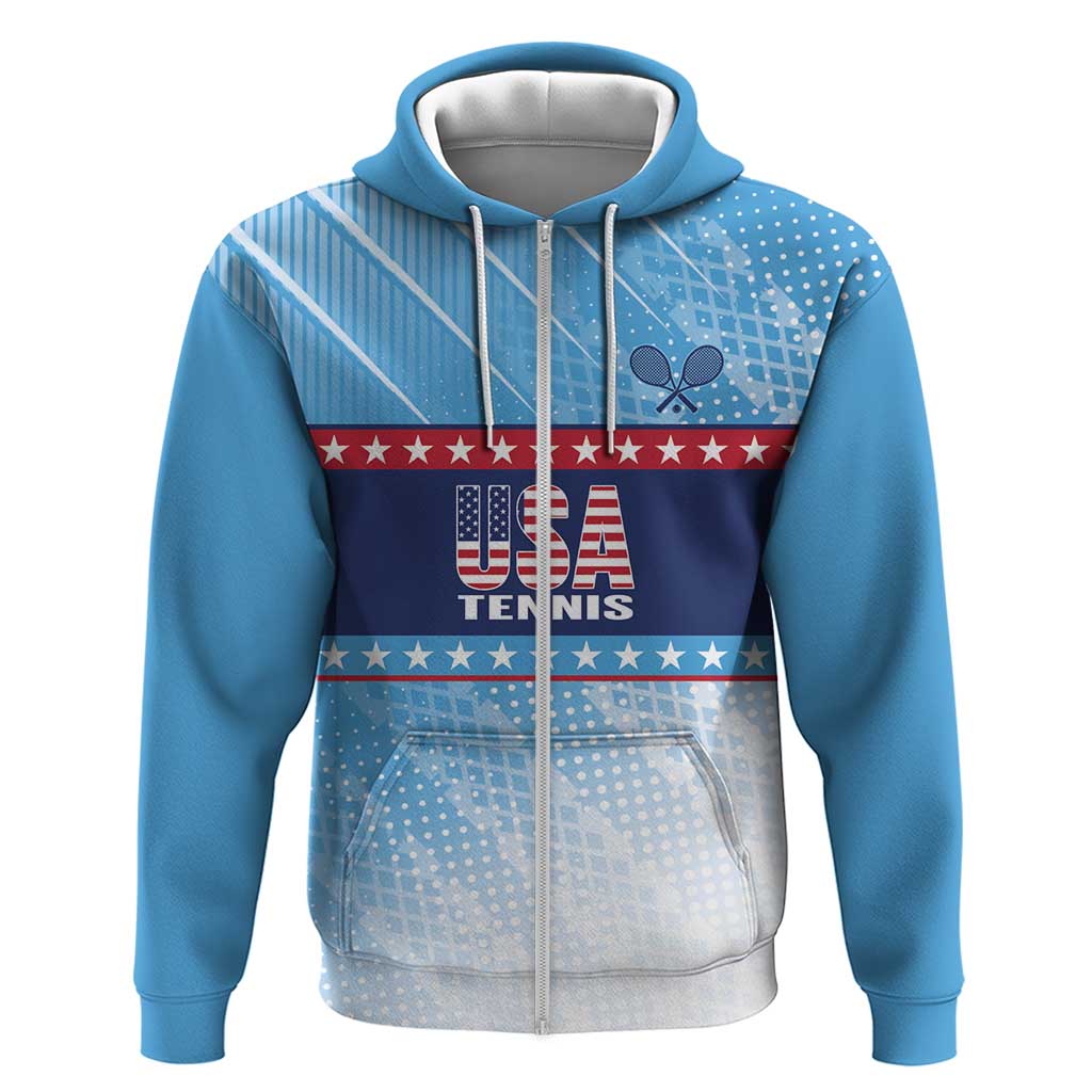 Custom United States Tennis Hoodie 2025 Go USA - Wonder Print Shop