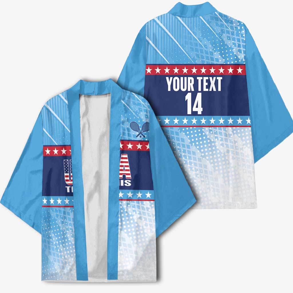 Custom United States Tennis Kimono 2025 Go USA - Wonder Print Shop