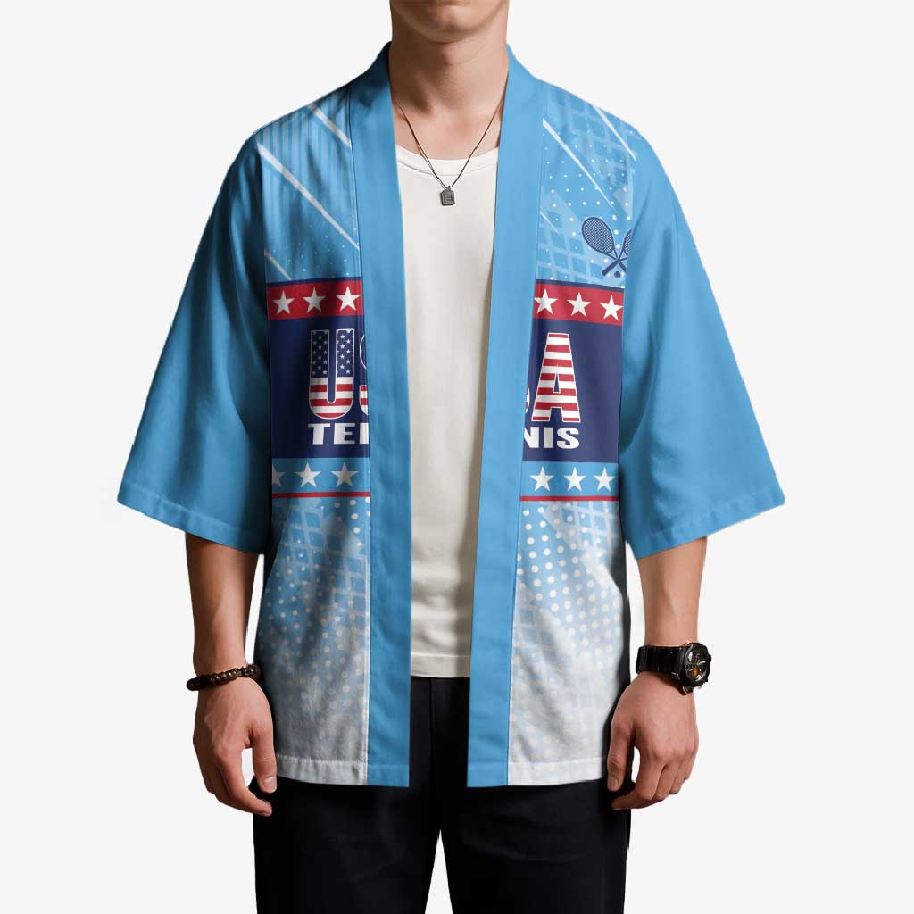 Custom United States Tennis Kimono 2025 Go USA - Wonder Print Shop