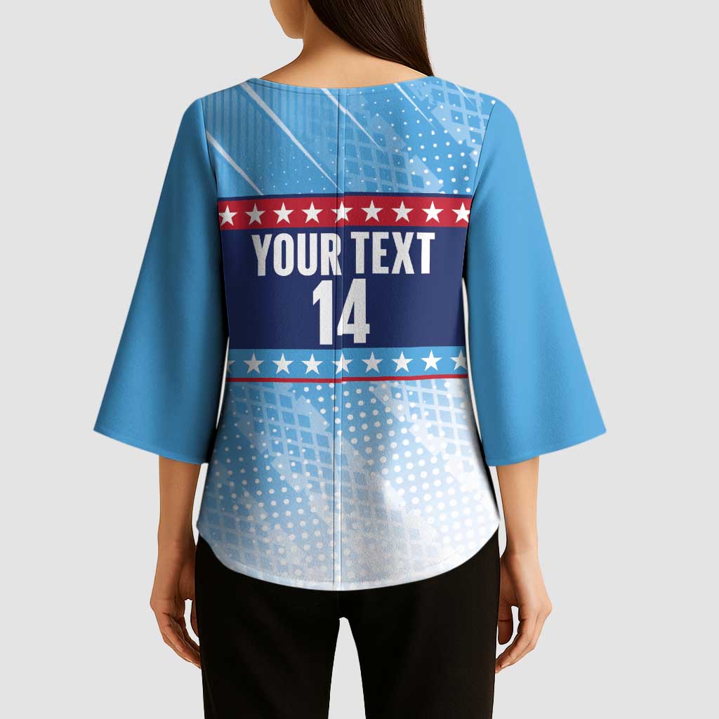 Custom United States Tennis Kimono Sleeve Blouse 2025 Go USA - Wonder Print Shop
