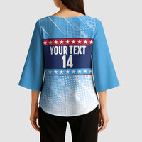 Custom United States Tennis Kimono Sleeve Blouse 2025 Go USA - Wonder Print Shop