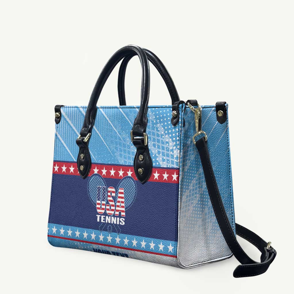 Custom United States Tennis Leather Bag 2025 Go USA - Wonder Print Shop