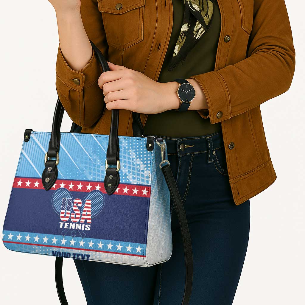Custom United States Tennis Leather Bag 2025 Go USA - Wonder Print Shop