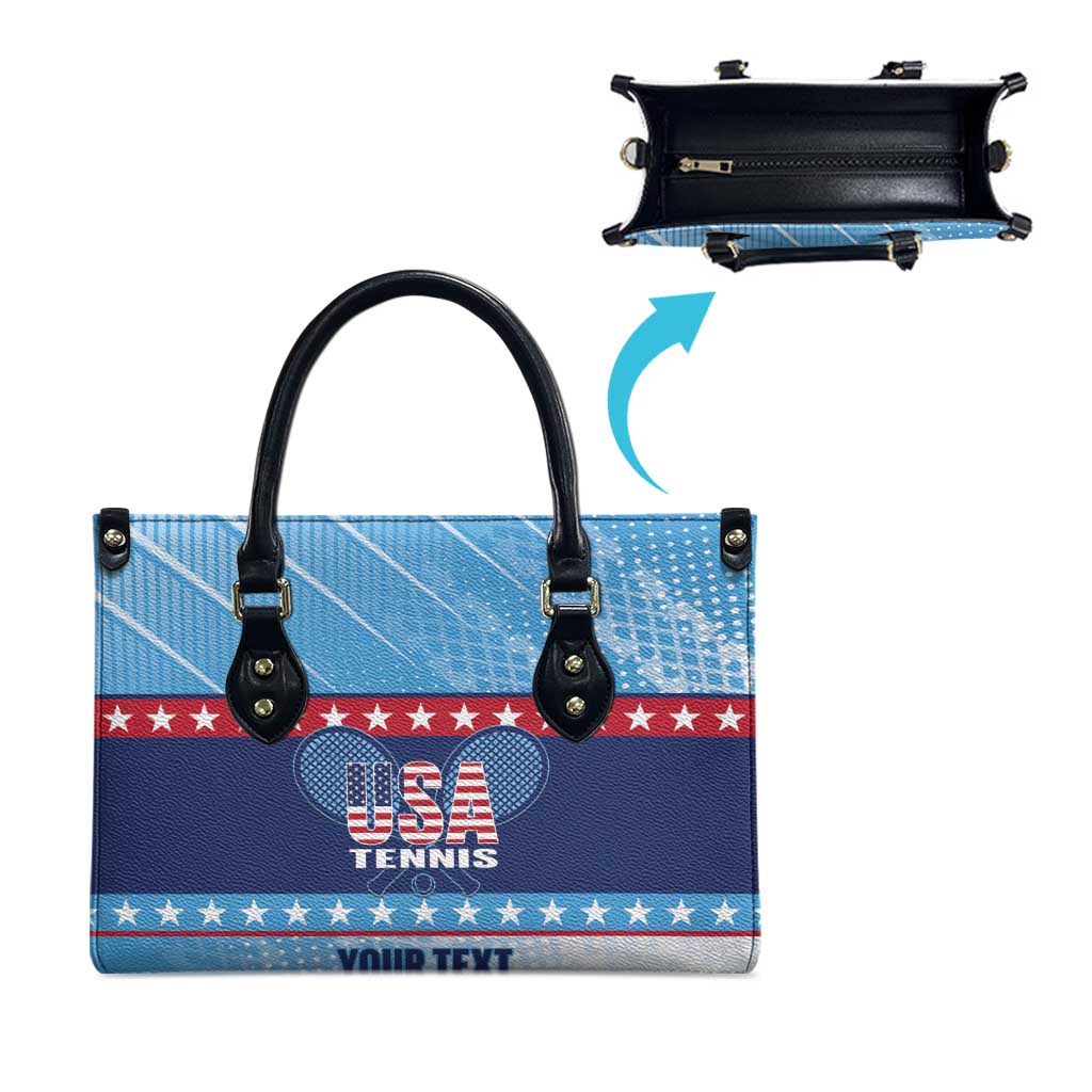 Custom United States Tennis Leather Bag 2025 Go USA - Wonder Print Shop