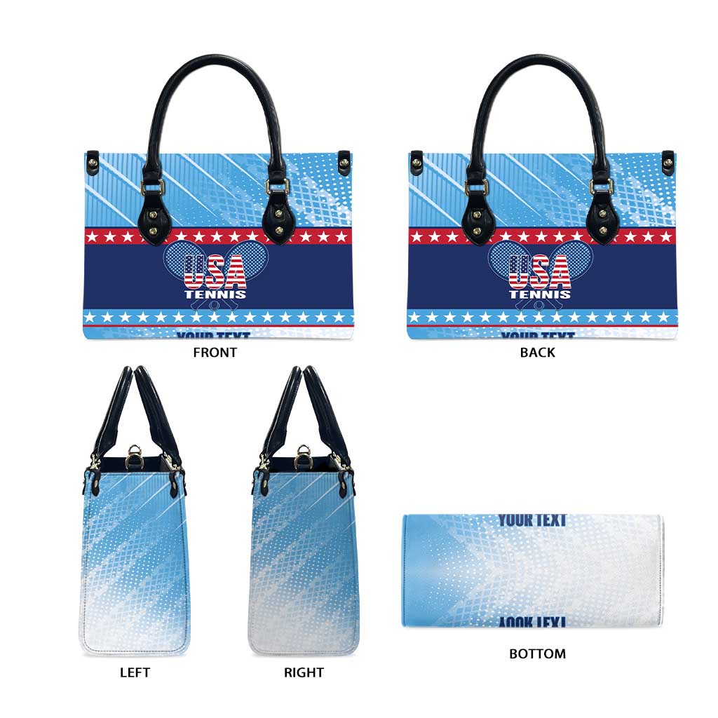 Custom United States Tennis Leather Bag 2025 Go USA - Wonder Print Shop