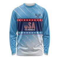 Custom United States Tennis Long Sleeve Shirt 2025 Go USA - Wonder Print Shop