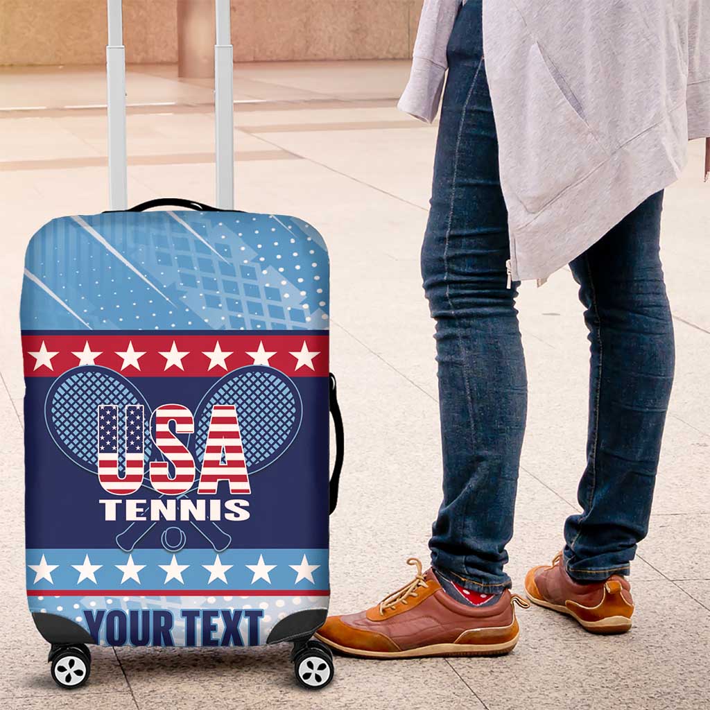 Custom United States Tennis Luggage Cover 2025 Go USA - Wonder Print Shop