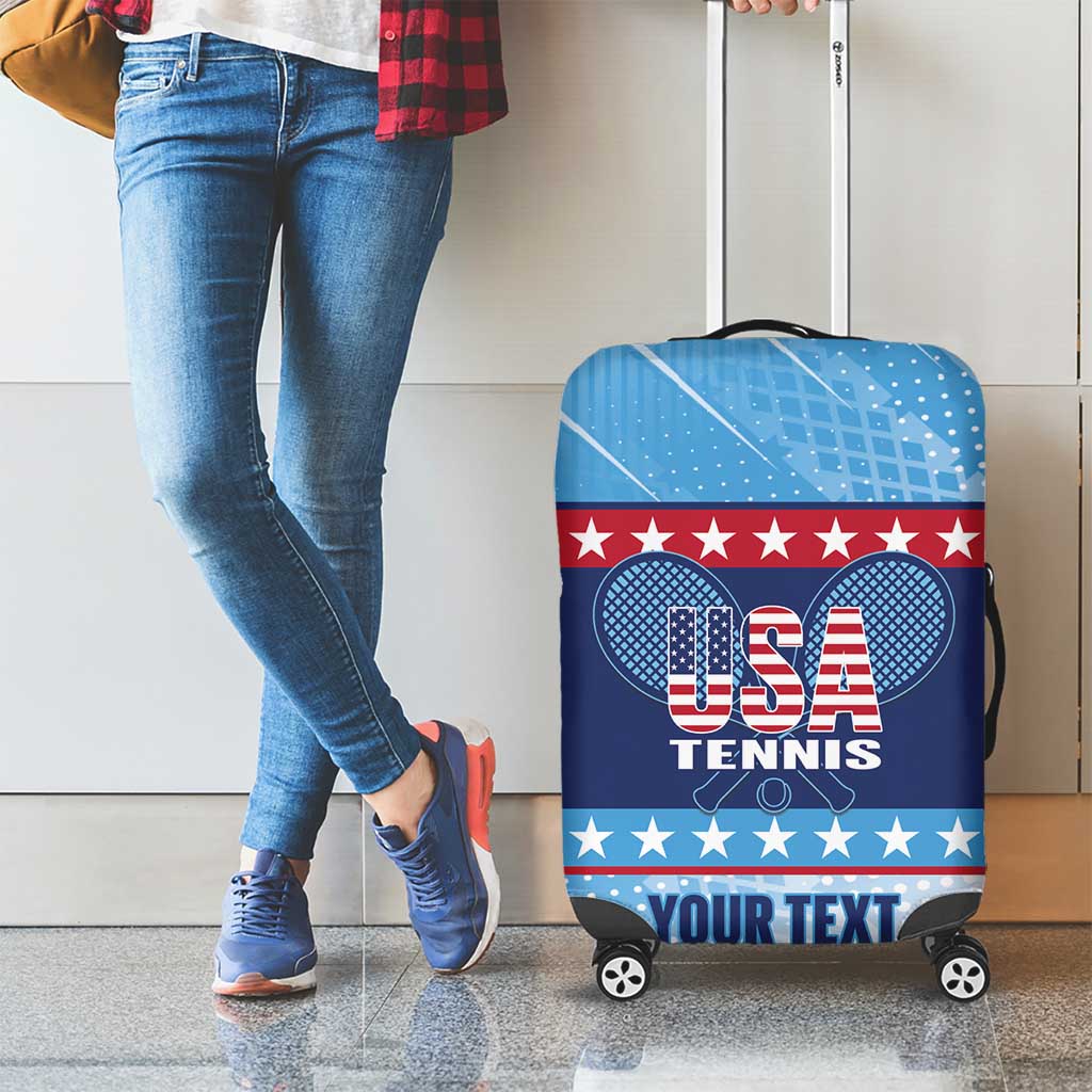 Custom United States Tennis Luggage Cover 2025 Go USA - Wonder Print Shop