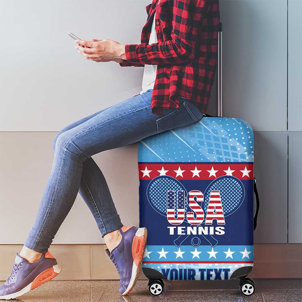 Custom United States Tennis Luggage Cover 2025 Go USA - Wonder Print Shop