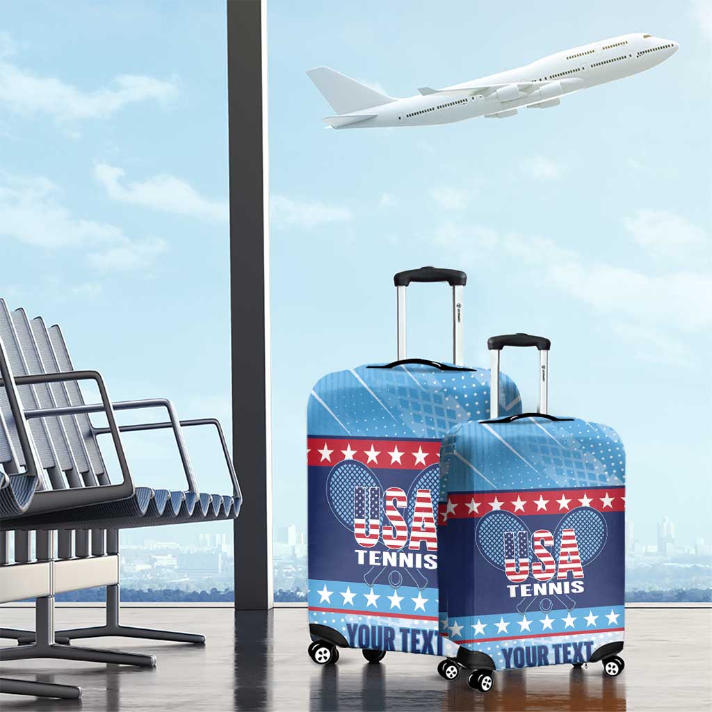 Custom United States Tennis Luggage Cover 2025 Go USA - Wonder Print Shop