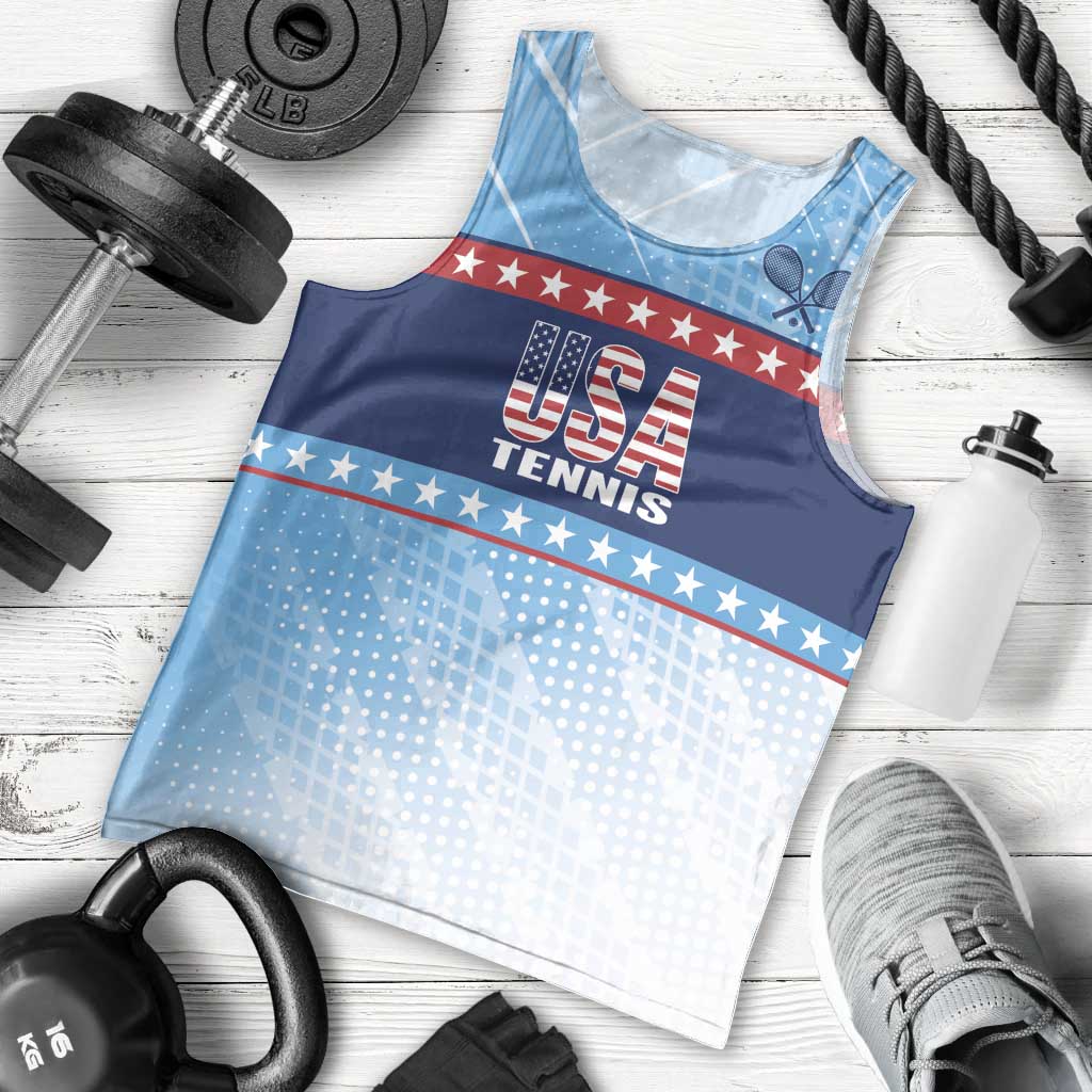 Custom United States Tennis Men Tank Top 2025 Go USA - Wonder Print Shop