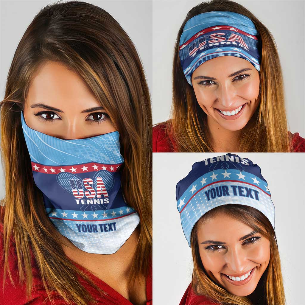 Custom United States Tennis Neck Gaiter 2025 Go USA - Wonder Print Shop