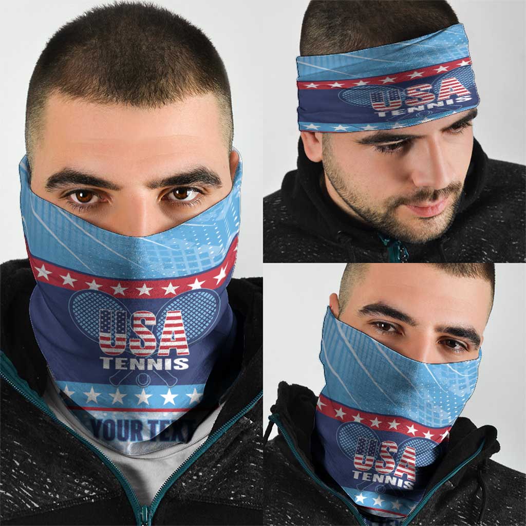 Custom United States Tennis Neck Gaiter 2025 Go USA - Wonder Print Shop