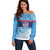Custom United States Tennis Off Shoulder Sweater 2025 Go USA - Wonder Print Shop