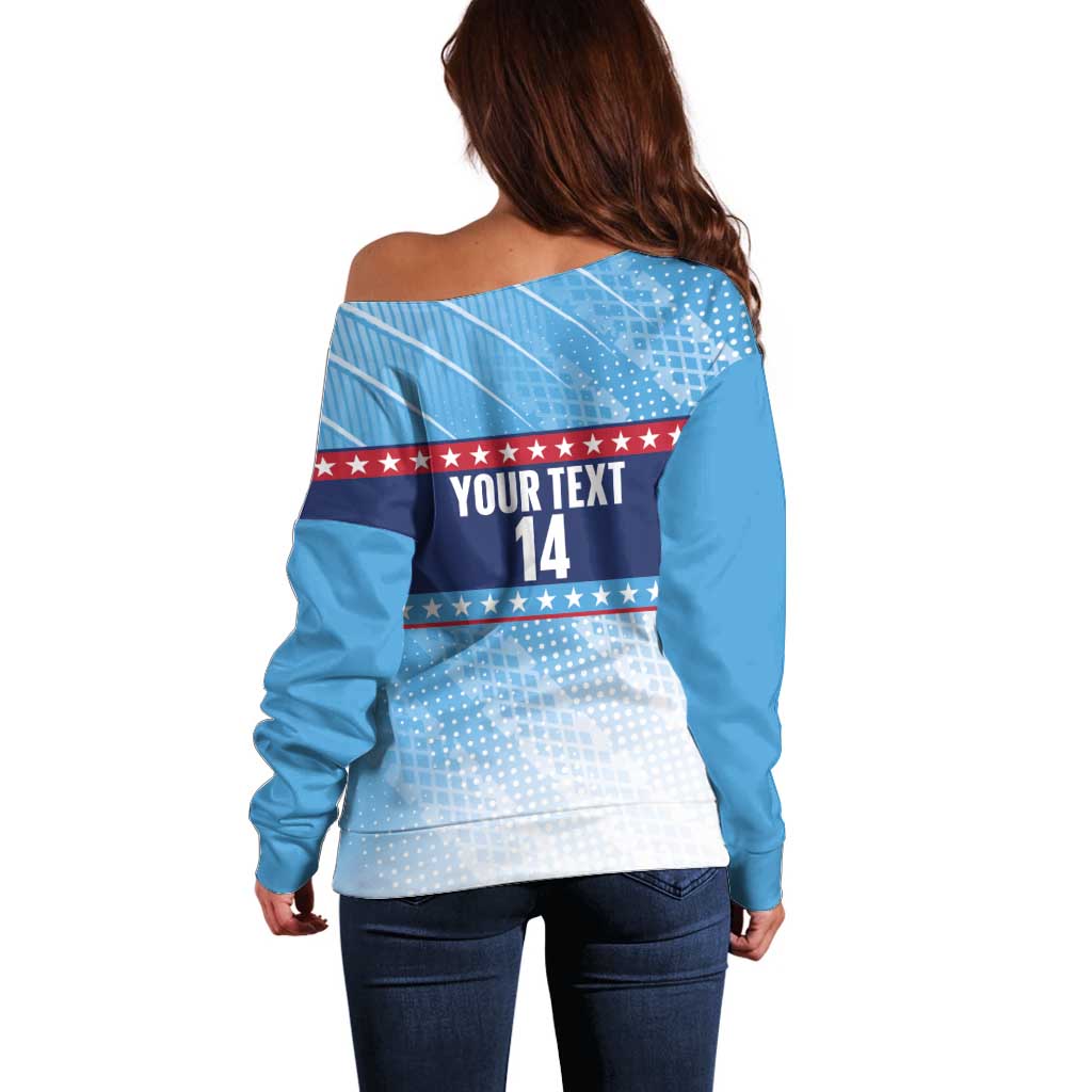 Custom United States Tennis Off Shoulder Sweater 2025 Go USA - Wonder Print Shop