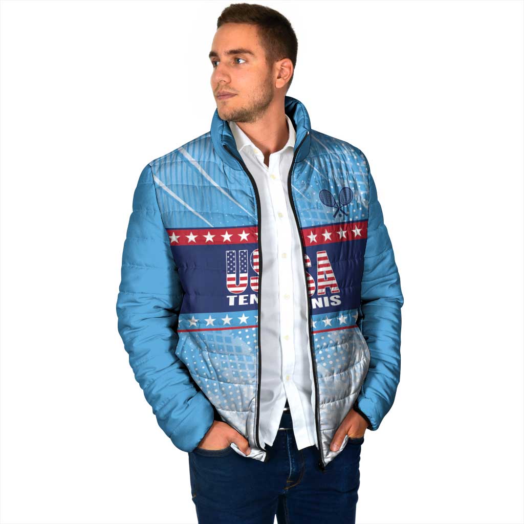 Custom United States Tennis Padded Jacket 2025 Go USA - Wonder Print Shop