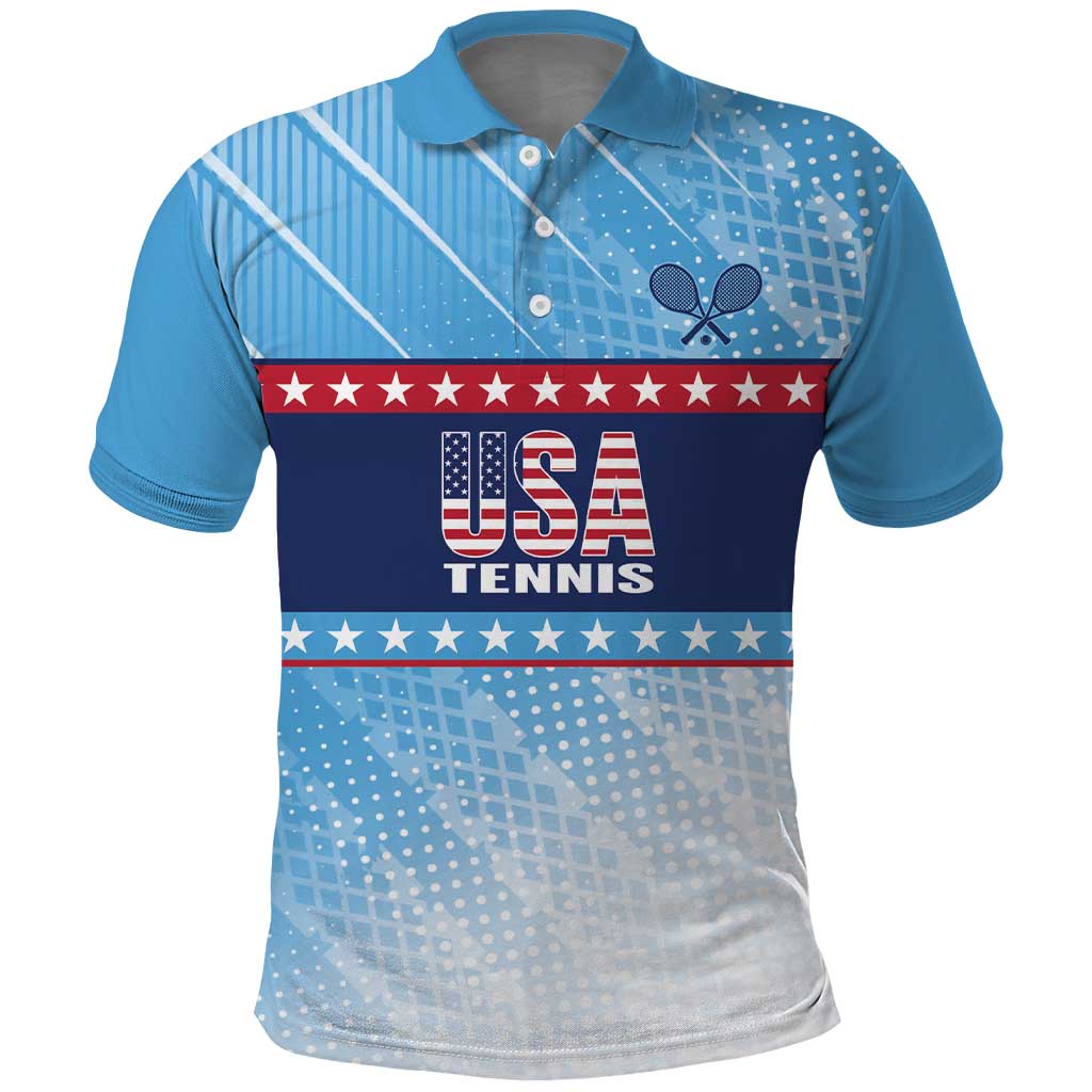 Custom United States Tennis Polo Shirt 2025 Go USA - Wonder Print Shop