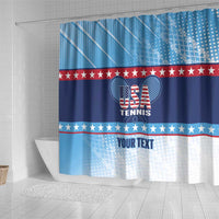 Custom United States Tennis Shower Curtain 2025 Go USA - Wonder Print Shop