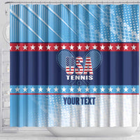Custom United States Tennis Shower Curtain 2025 Go USA - Wonder Print Shop
