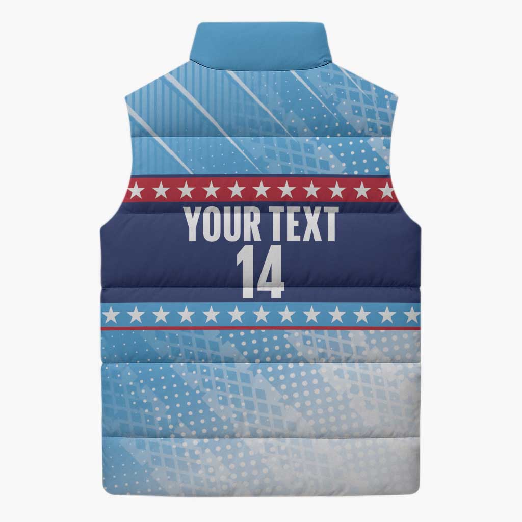 Custom United States Tennis Sleeveless Puffer Jacket 2025 Go USA - Wonder Print Shop
