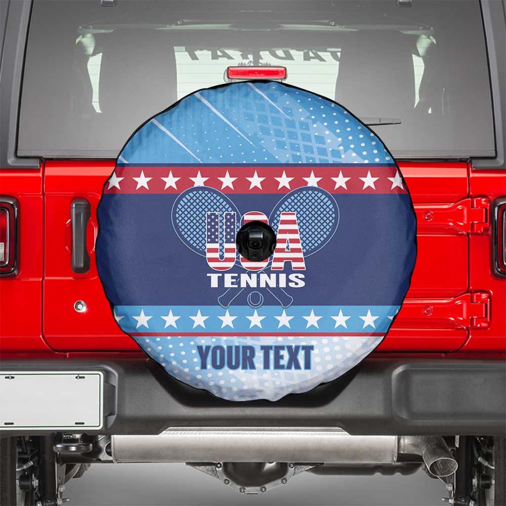 Custom United States Tennis Spare Tire Cover 2025 Go USA - Wonder Print Shop