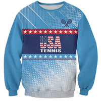 Custom United States Tennis Sweatshirt 2025 Go USA - Wonder Print Shop