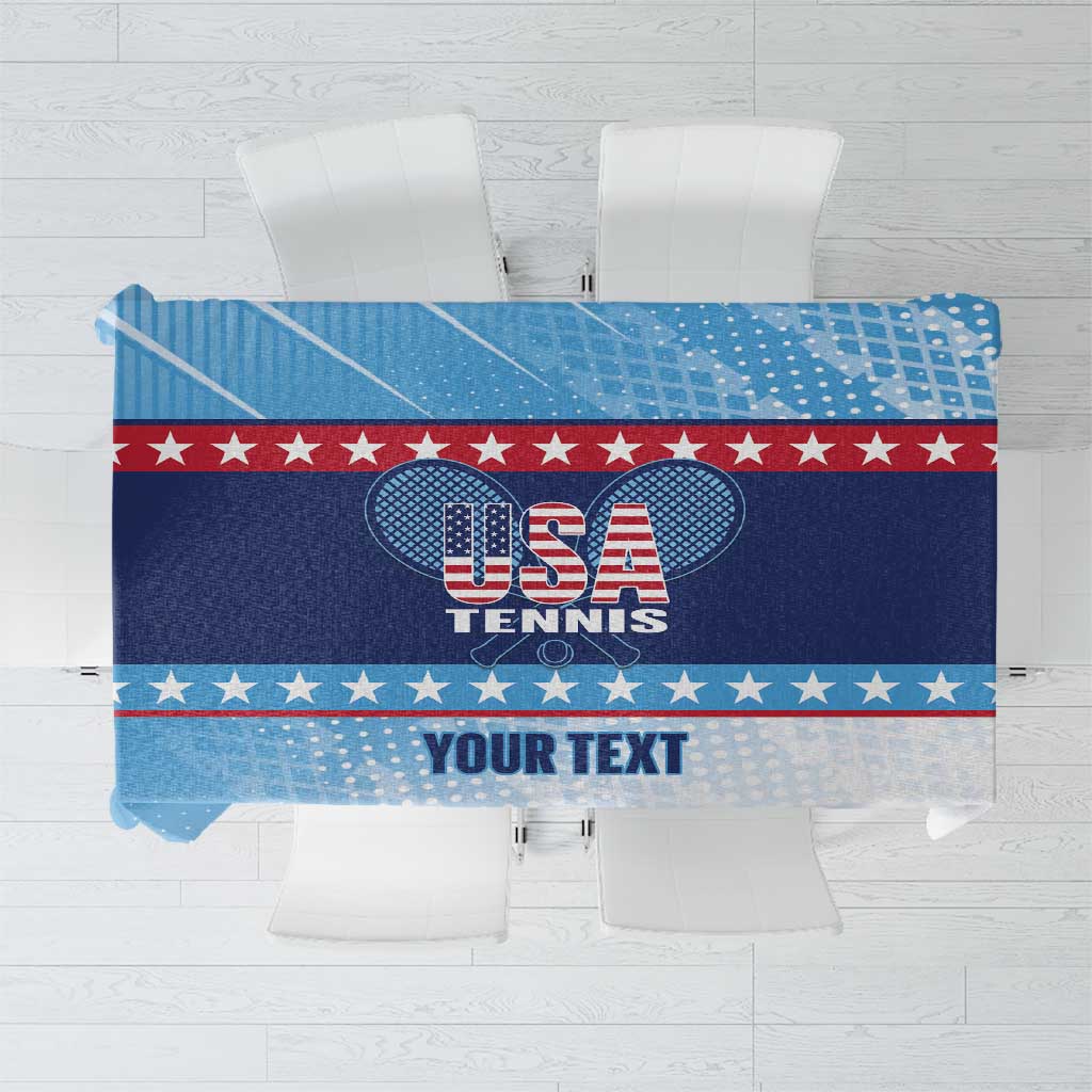 Custom United States Tennis Tablecloth 2025 Go USA - Wonder Print Shop