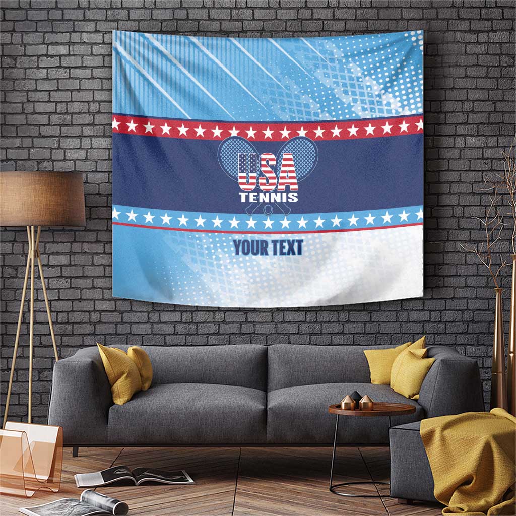 Custom United States Tennis Tapestry 2025 Go USA - Wonder Print Shop