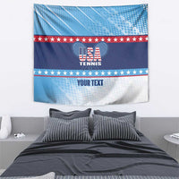 Custom United States Tennis Tapestry 2025 Go USA - Wonder Print Shop