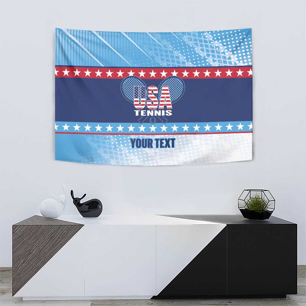 Custom United States Tennis Tapestry 2025 Go USA - Wonder Print Shop