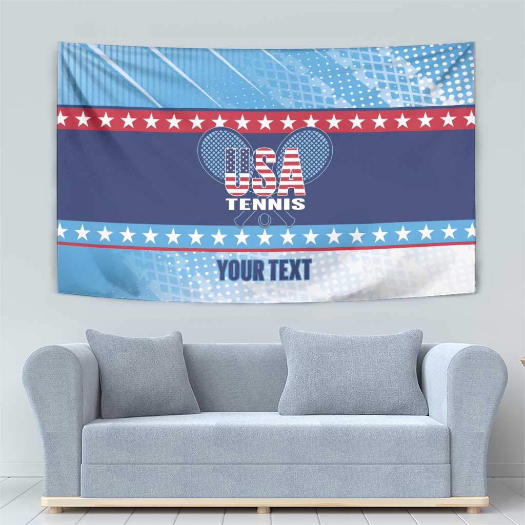 Custom United States Tennis Tapestry 2025 Go USA - Wonder Print Shop