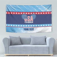 Custom United States Tennis Tapestry 2025 Go USA - Wonder Print Shop