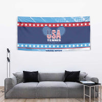 Custom United States Tennis Tapestry 2025 Go USA - Wonder Print Shop