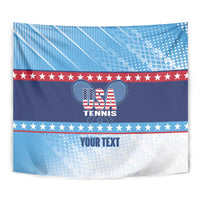 Custom United States Tennis Tapestry 2025 Go USA - Wonder Print Shop