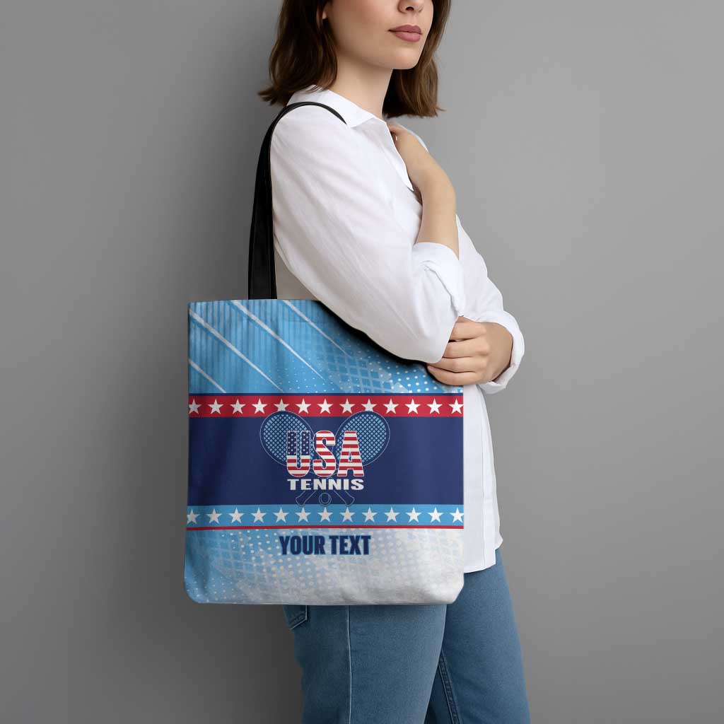 Custom United States Tennis Tote Bag 2025 Go USA - Wonder Print Shop