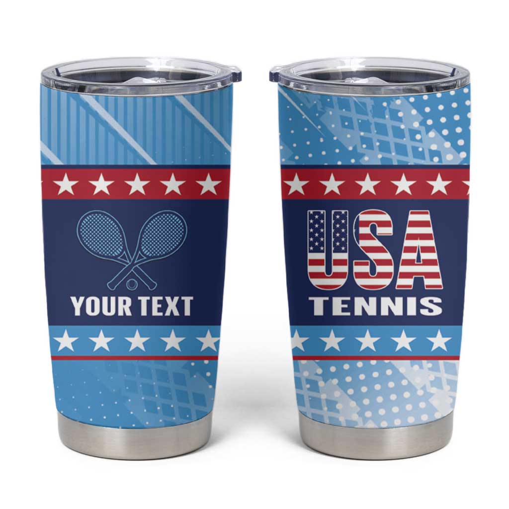 Custom United States Tennis Tumbler Cup 2025 Go USA - Wonder Print Shop